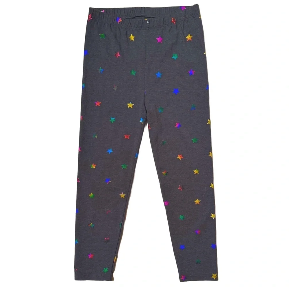 Gap Kids Scattered Metallic Stars Cropped Leggings